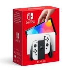 Nintendo switch oled - 64 go - blanc + carte micro sd 128go + housse nintendo