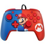Pdp rematch: power pose mario bleu, rouge usb manette de jeu analogique / num�rique nintendo switch, ...