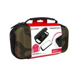 Pochette de protection large pour nintendo switch, compatible switch lite, couleur camouflage vert