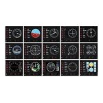Saitek pro flight instrument panel - panneau d'instruments de simulateur de vol - filaire - pour pc