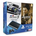Sony playstation 3 super slim 500 go + gt 5 academy edition + uncharted 3