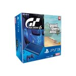 Sony playstation 3 ultra slim bleue 500 go + gta v + gran turismo 6 - console playstation 3 ultra slim ...