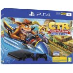 Sony playstation 4 slim 1 to + 2 manettes sans fil dualshock 4 v2 + jeu crash team racing Sony playstation 4 slim 1 to + 2 manettes sans fil dualshock 4 v2 + jeu crash team racing