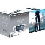 Sony psp 2004 slim & lite silver smoke grey + final fantasy vii crisis core