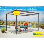 Pergola alu bioclimatique 3, 60x3m luxe  double rglage