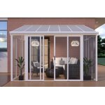 Veranda aluminium blanche 4, 28x3m