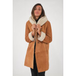 969 / 90 cognac 34 / xs cognac - manteau, 3 / 4 en peau lainée 969 / 90 cognac 34 / xs cognac - manteau, 3 / 4 en peau lainée