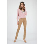 Agnes daim taupe taupe 40 / l - pantalon en daim