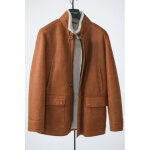 Alceste shearling parka whisky 52 / l whisky - manteau en peau laine