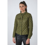Amin kaki 141 38 / m kaki - veste en cuir, daim, peau lainée Amin kaki 141 38 / m kaki - veste en cuir, daim, peau lainée