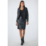 Anicee basic jupe marine 36 / s marine - jupe en cuir