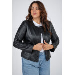 Anne claire noir noir 46 / 3xl - veste cuir