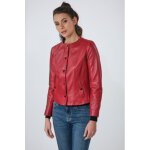 Anne claire rouge rouge 40 / l - veste cuir Anne claire rouge rouge 40 / l - veste cuir