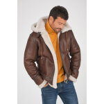 Auguste icon bombardier / hood marron marron 48 / s - bombardier homme Auguste icon bombardier / hood marron marron 48 / s - bombardier homme