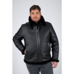 Auguste icon bombardier noir noir 58 / 3xl - peau laine homme
