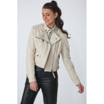 Babeth shirt ecru 38 / m ecru - perfecto cuir