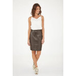 Basic jupe marron marron 36 / s - jupe en cuir