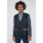 Carlton mix navy 50 / m navy - veste cuir homme