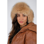Chapka samara marron marron taille unique / tu - accessoires cuir et fourrure