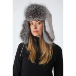 Chapka ushanka blanc / blue frost silver taille unique / tu glacier - accessoires fourrures