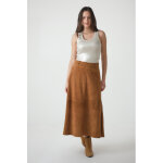 Carlota daim 36 / s gold - jupe en cuir