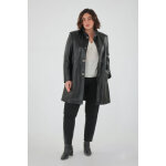 Christy noir noir 44 / 2xl - manteau, 3 / 4 en cuir