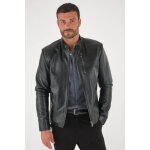 Danieli noir noir 50 / m - blouson cuir, daim, peau lainé Danieli noir noir 50 / m - blouson cuir, daim, peau lainé