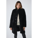 Dunja reversible noir noir 38 / m - manteau, 3 / 4 en peau laine