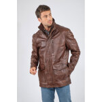 Edouard whisky 52 / l whisky - manteau en cuir pour homme