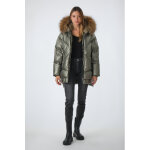 Frost 515 07kh mtallic 44 / 2xl kaki - doudoune avec fourrure