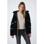 Gena reversible noir noir 34 / xs - blouson peau laine