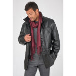 Guy on jacket classic noir noir 50 / m - manteau en cuir pour homme