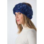 Headband l marine taille unique / tu marine - accessoires fourrures