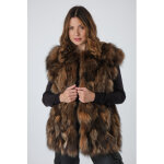 Katarina chocolat 40 / l chocolat - gilet fourrure femme Katarina chocolat 40 / l chocolat - gilet fourrure femme