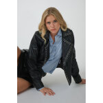 Lagaga noir noir 36 / s - veste cuir