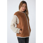 Lou gold ( whisky ) 38 / m gold - veste peau laine