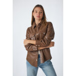 Maiwen iconic gold 40 / l camel - veste cuir