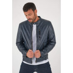 Martin jacket bleu 48 / s bleu - blouson cuir Martin jacket bleu 48 / s bleu - blouson cuir