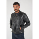 Martin jacket noir noir 52 / l - blouson cuir, daim, peau lainé Martin jacket noir noir 52 / l - blouson cuir, daim, peau lainé