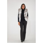 Melina platine 36 / s platine - gilet fourrure femme