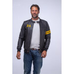 Miles noir et jaune noir 56 / 2xl - blouson cuir Miles noir et jaune noir 56 / 2xl - blouson cuir