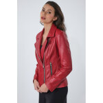 Mirella rouge rouge 50 / 5xl - blouson cuir