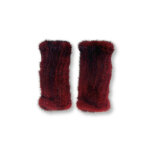 Mitaine bordeaux taille unique / tu bordeaux - gants en cuir