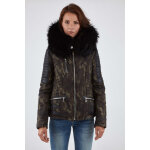 Nounou camouflage col noir 34 / xs camouflage - outlet femme doudoune parka