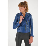 Patience bleu electrique 36 / s bleu - perfecto cuir pour femme