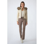 Pavlova ecru 36 / s ecru - veste cuir