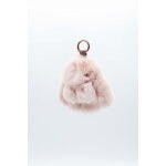 Porte cles lapin nude taille unique / tu nude - accessoires cuir et fourrure