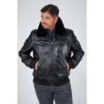 Rafal ycon noir noir 58 / 3xl - blouson aviateur homme
