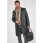Ritz long noir noir 50 / m - manteau en cuir pour homme