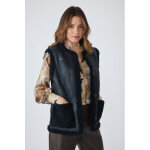 Roselyn reversible bleu nuit 34 / xs nuit - veste peau lainée Roselyn reversible bleu nuit 34 / xs nuit - veste peau lainée